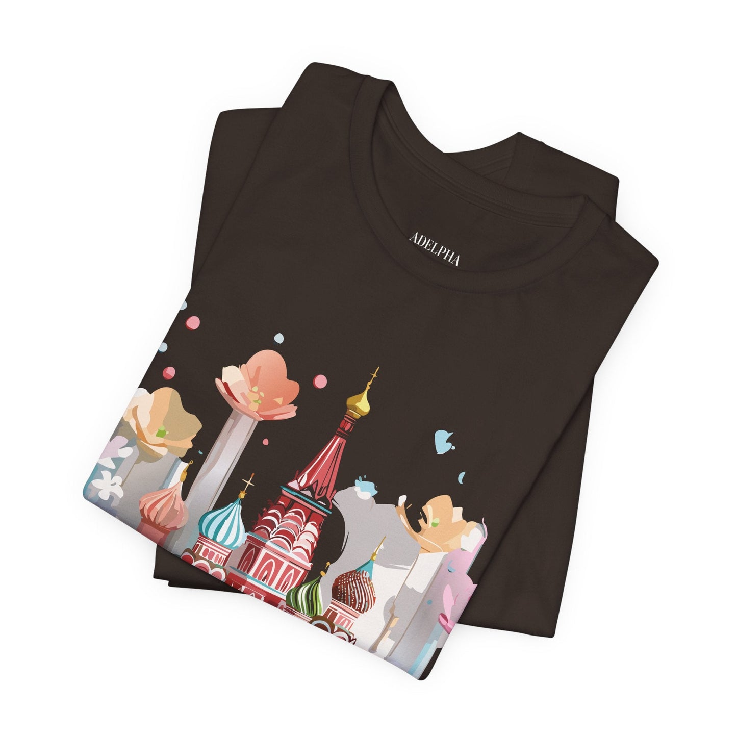 Adelpha Graphic Tee Unisex Jersey Short Sleeve Moscow City Tour Shirt Vintage Inspired Artwork