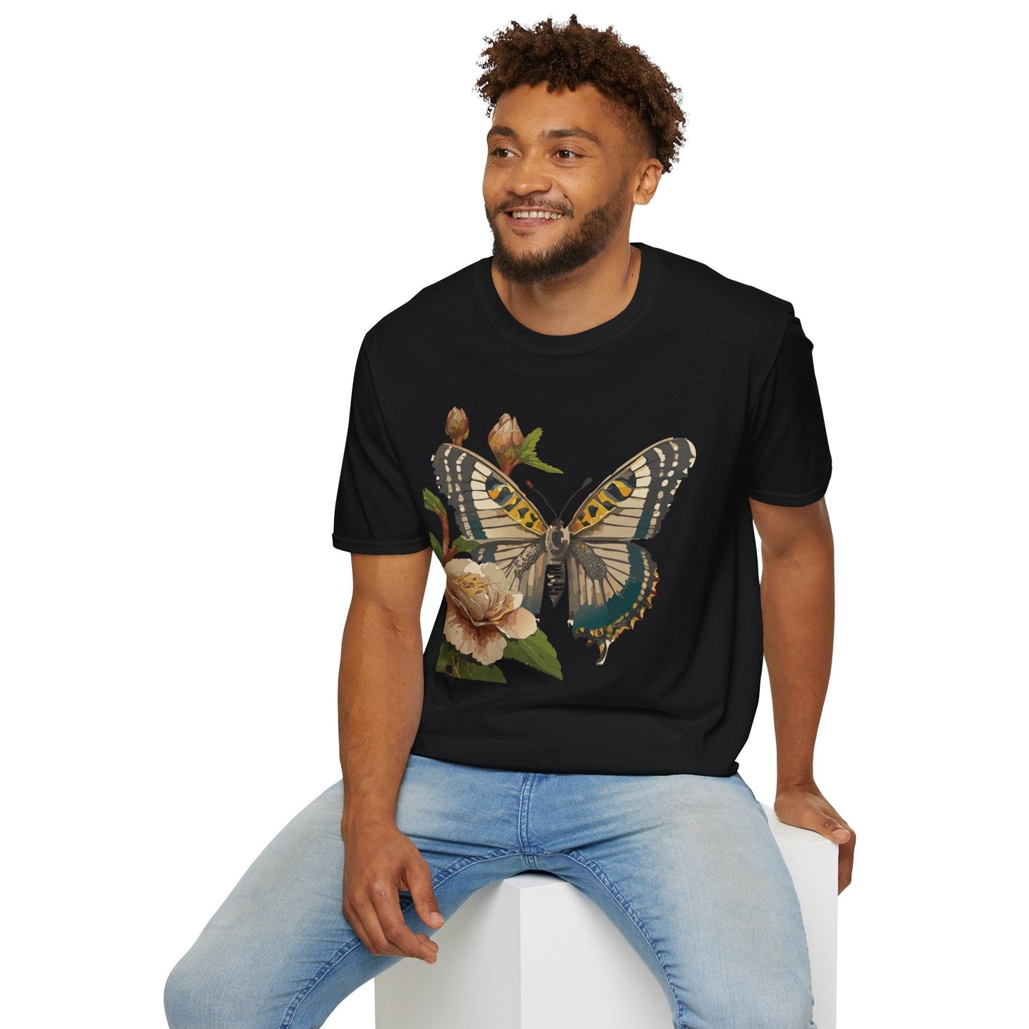 Butterfly Shirt Unisex T Shirt Monarch Butterfly Gildan Softstyle 64000 Cotton Tee