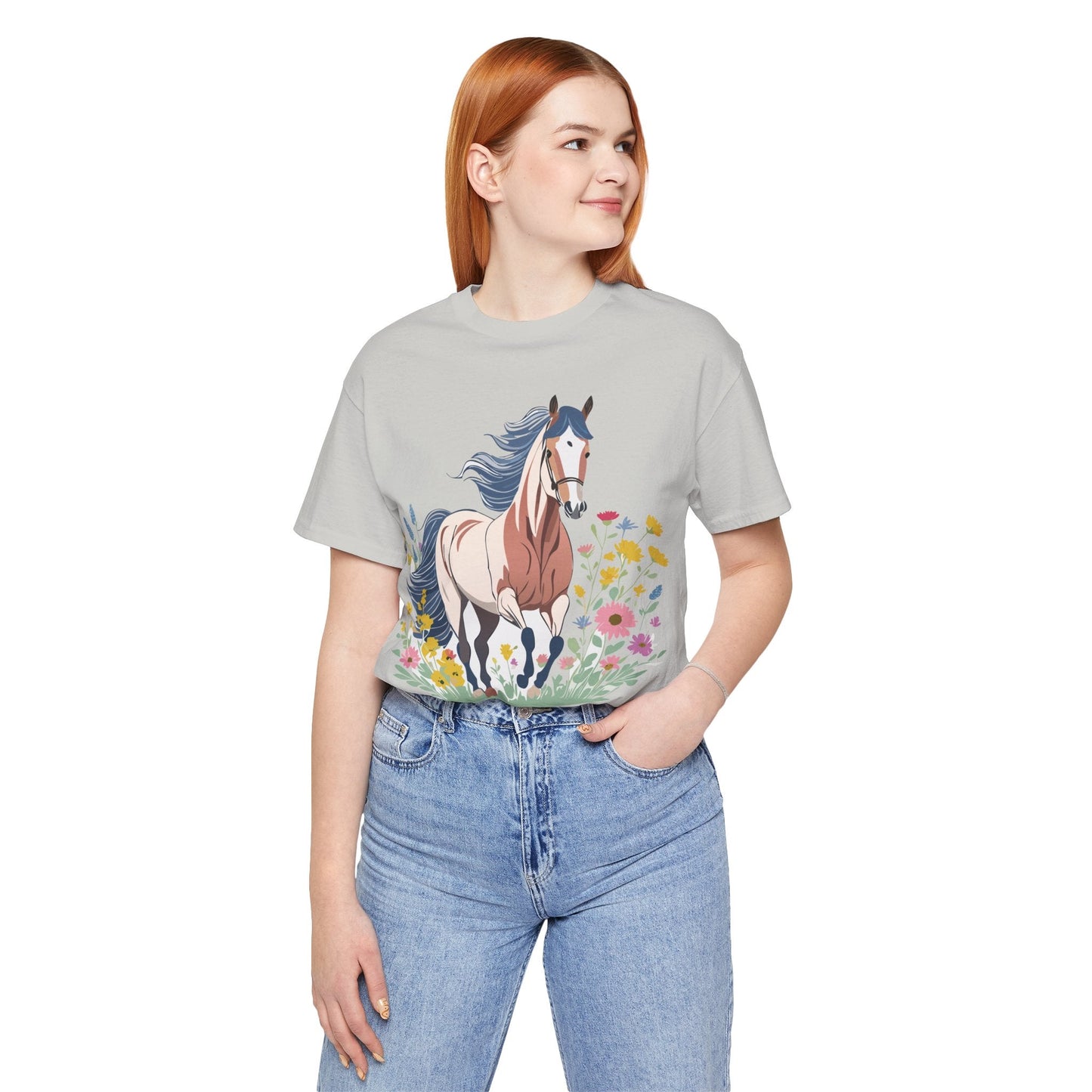 Horse Graphic Unisex 100 Cotton Vintage Animal Art T-Shirt 11