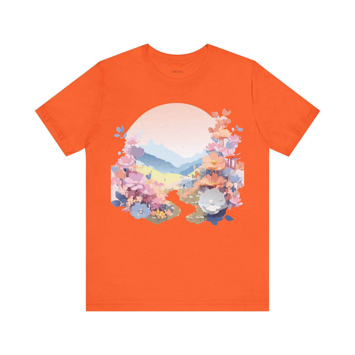 Floral Graphic Tee Shirt - Bella+Canvas Unisex 100 Cotton 18
