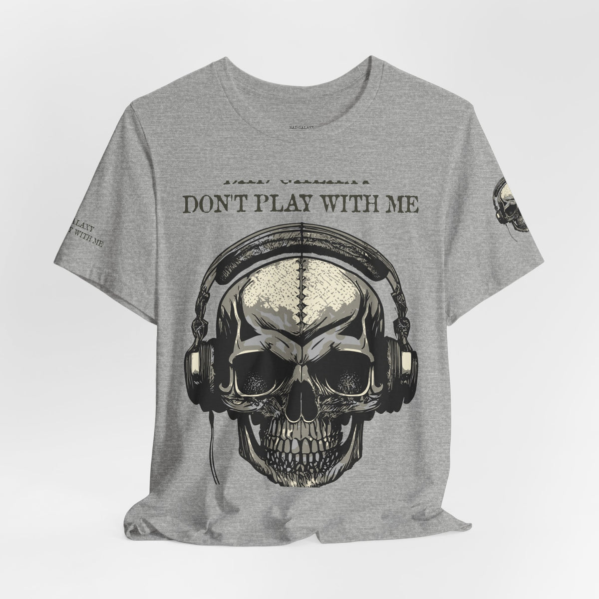 Skull Rock Graphic Unisex Cotton Bella+Canvas Tee with Art Design b45
