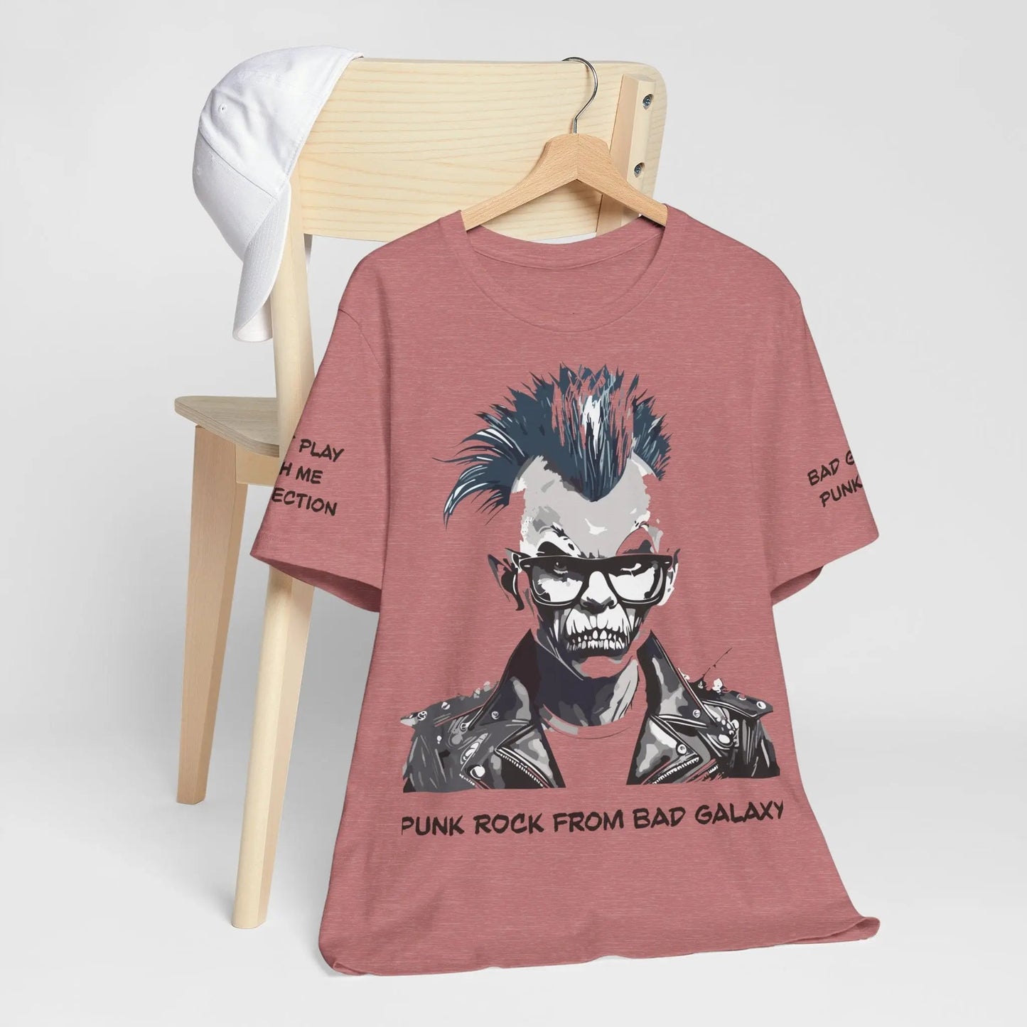 Bad Galaxy Punk Rock Tee Shirt Made To Order 100 Cotton Eco Friendly Inks Designed In USA