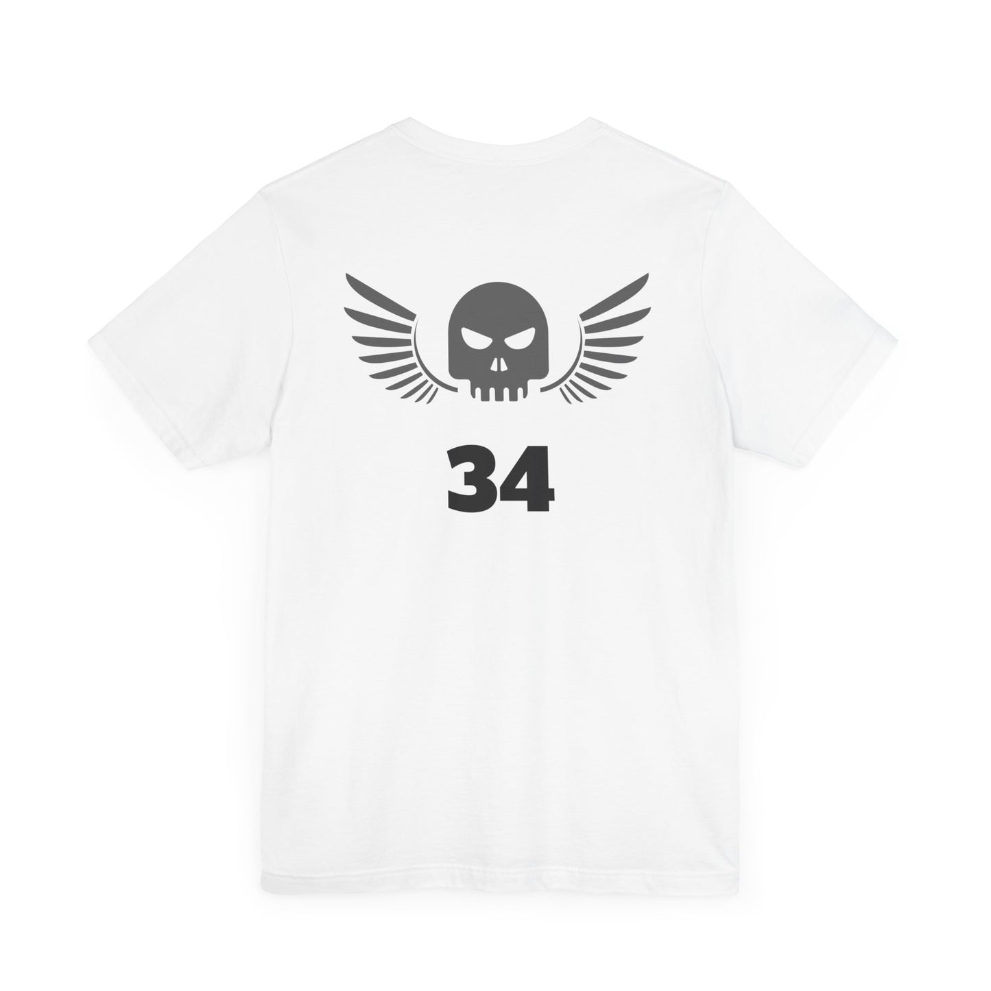 Unisex Cotton Tee Shirt with Skull