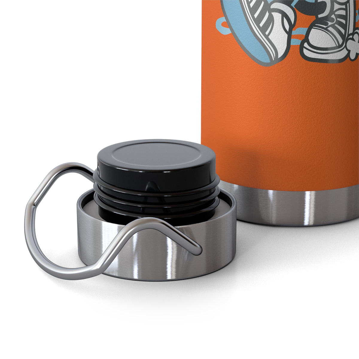 22oz Copper Insulated Water Bottle with Cartoon Design - CV42