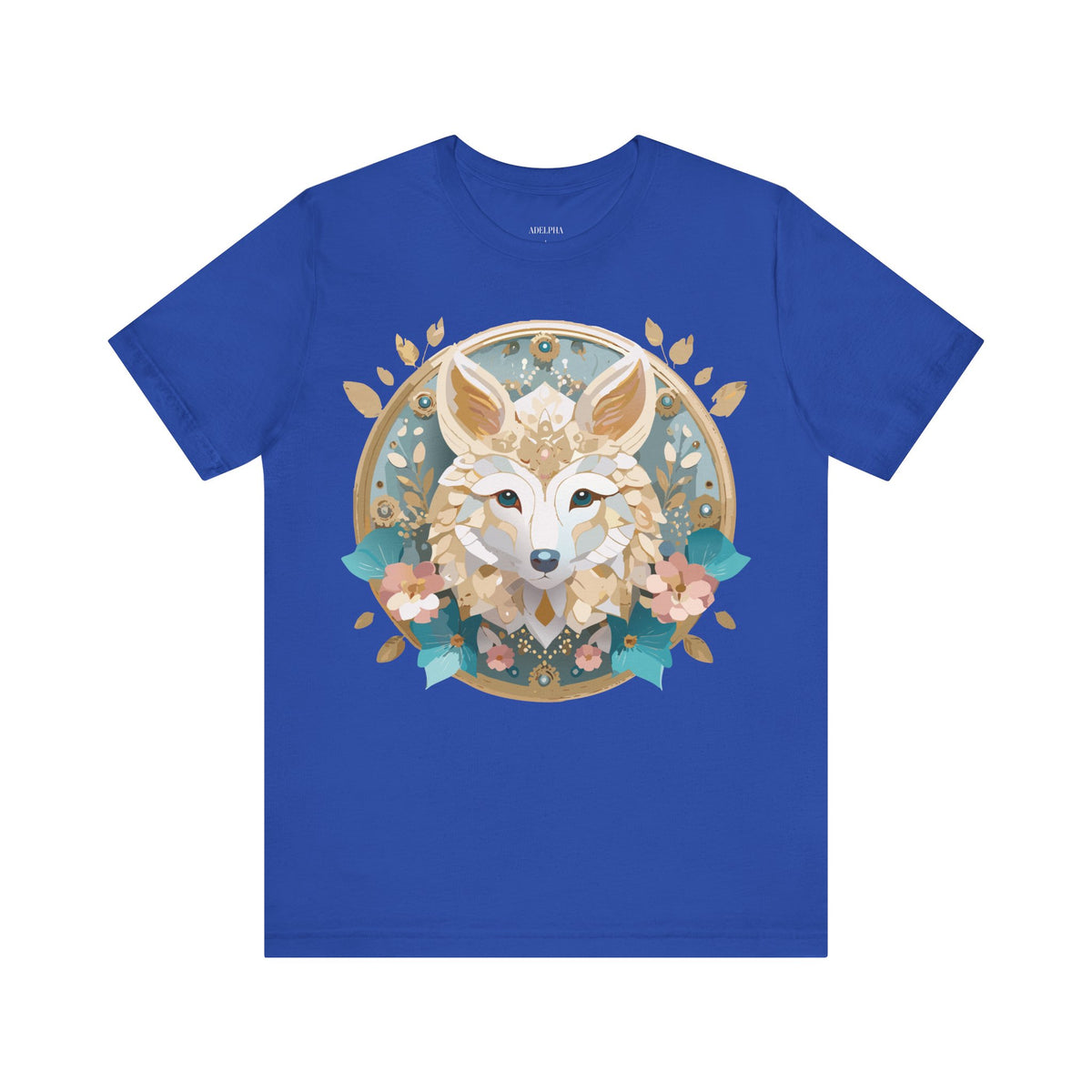 Medallion Graphic Unisex Cotton Bella+Canvas Tee with Art Design d64