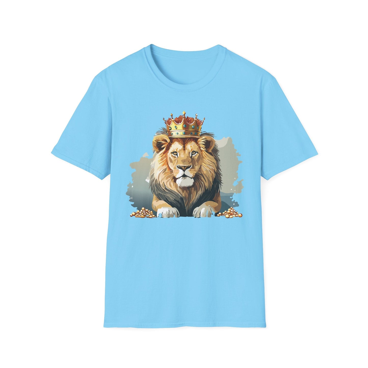 Lion Shirt Unisex Animal Tee Gildan Softstyle 64000 Comfort Fit