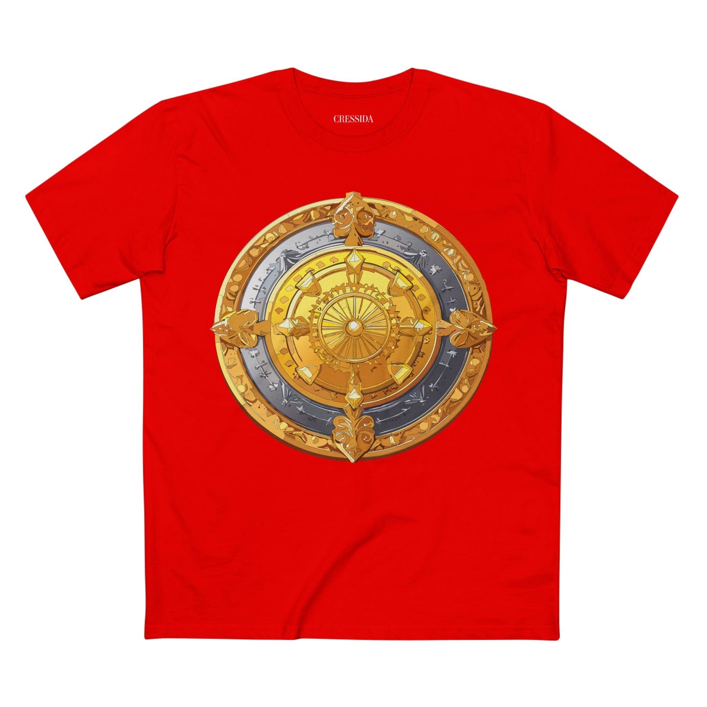 Antique Gold Coin Graphic Design T-Shirt Unisex 100 Cotton With Golden Print Artwork Tee 5