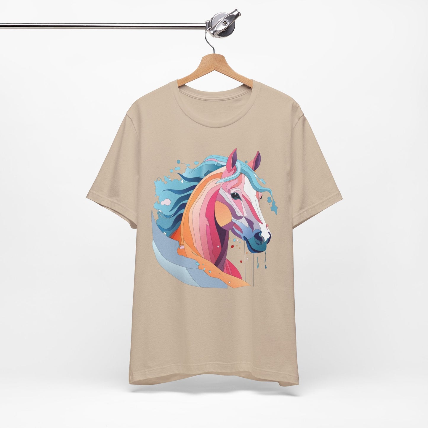 Unisex Animal Tee Shirt With Art Design Wild Animals Short Sleeve Premium Comfort Fit