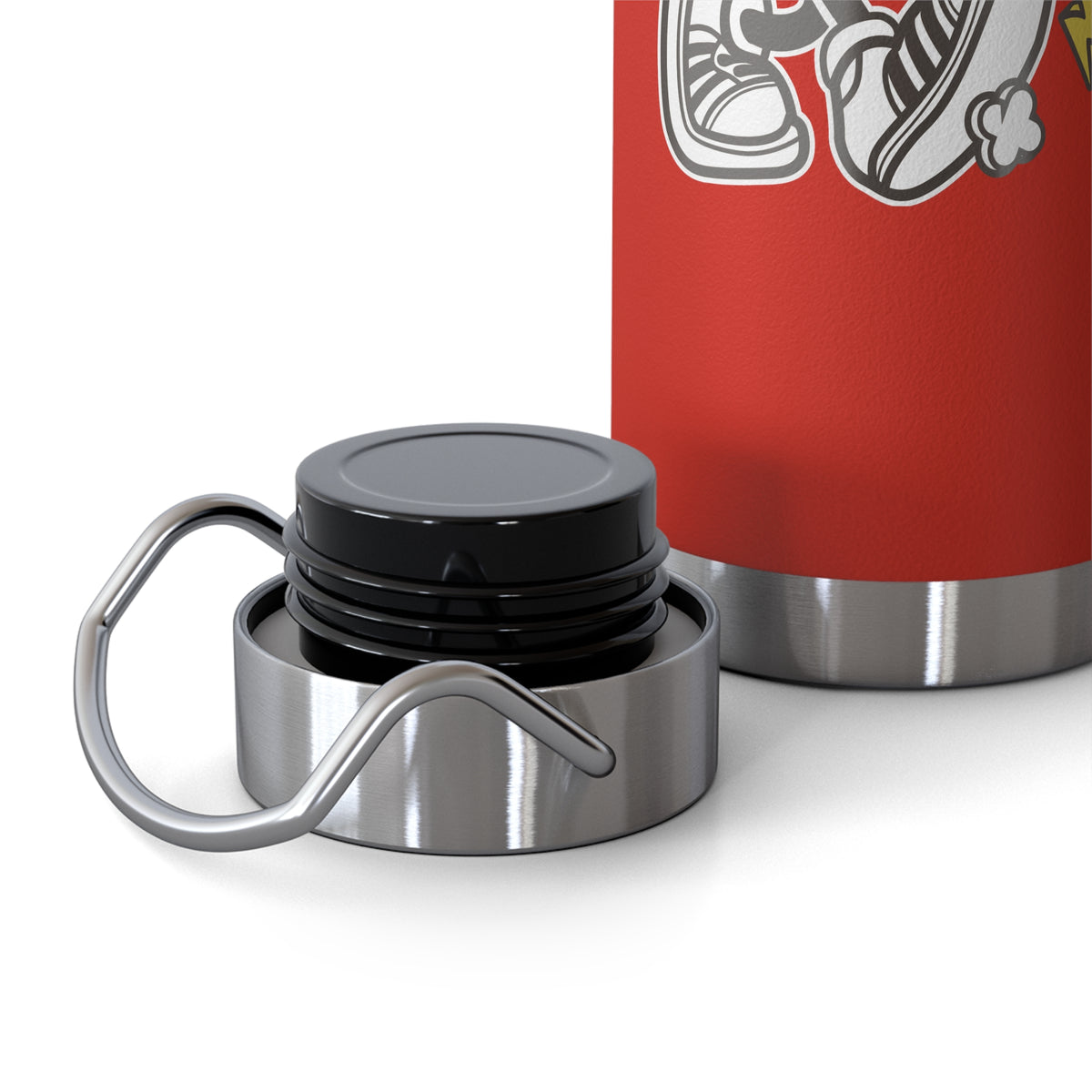 22oz Copper Insulated Water Bottle with Cartoon Design - CV24