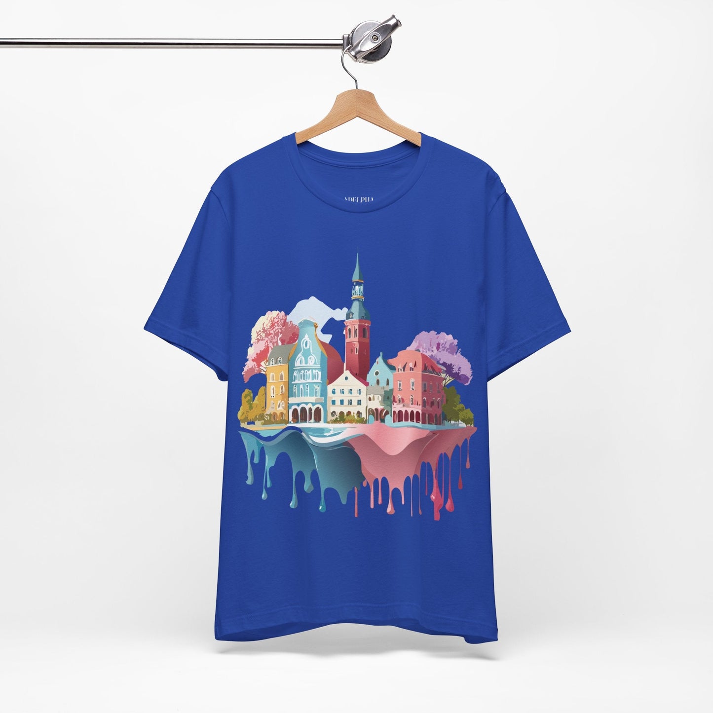Germany Graphic Tee for Unisex Short Sleeve Shirt by Adelpha Art Design Vintage Inspired