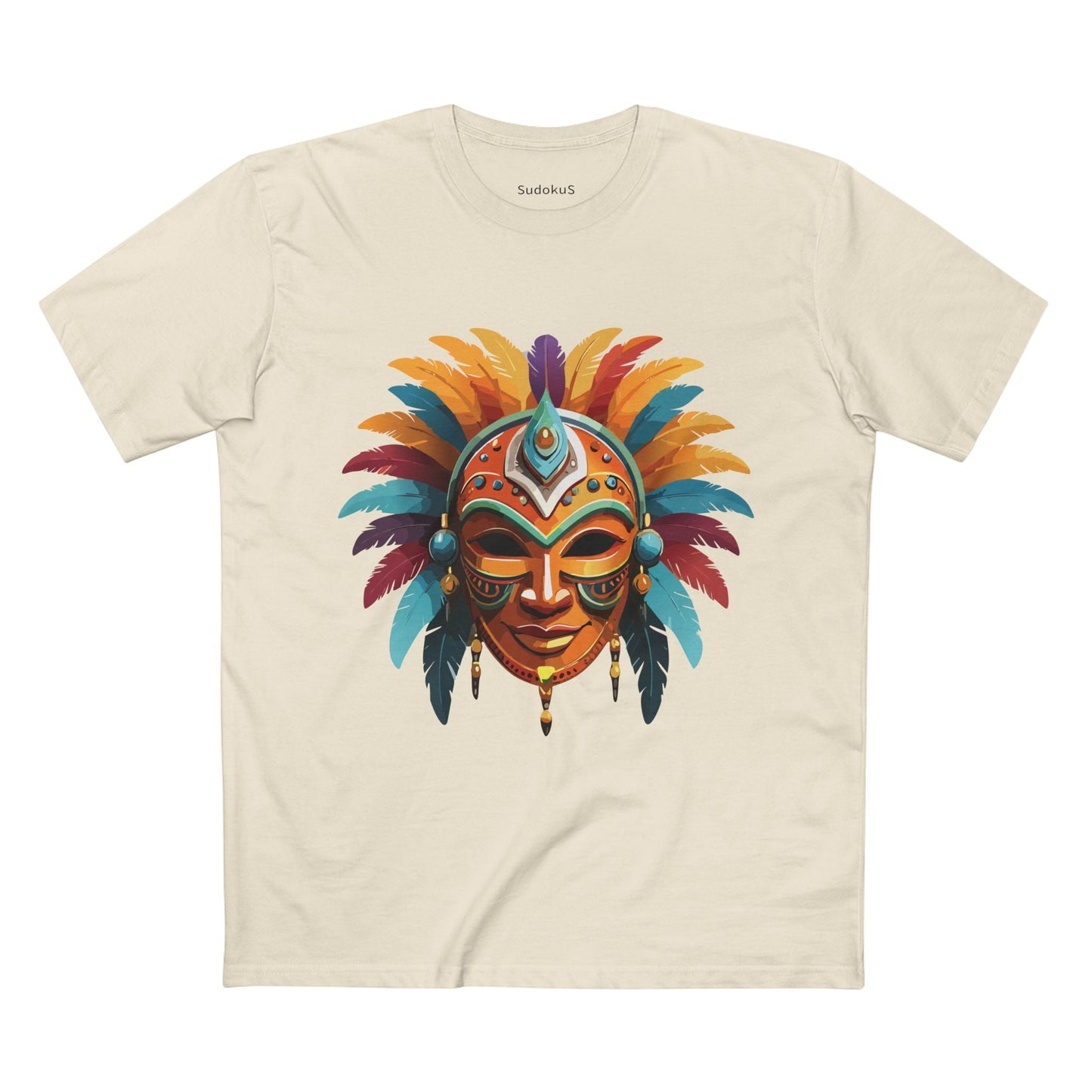 Mask Graphic Unisex 100 Cotton Staple Tee 4
