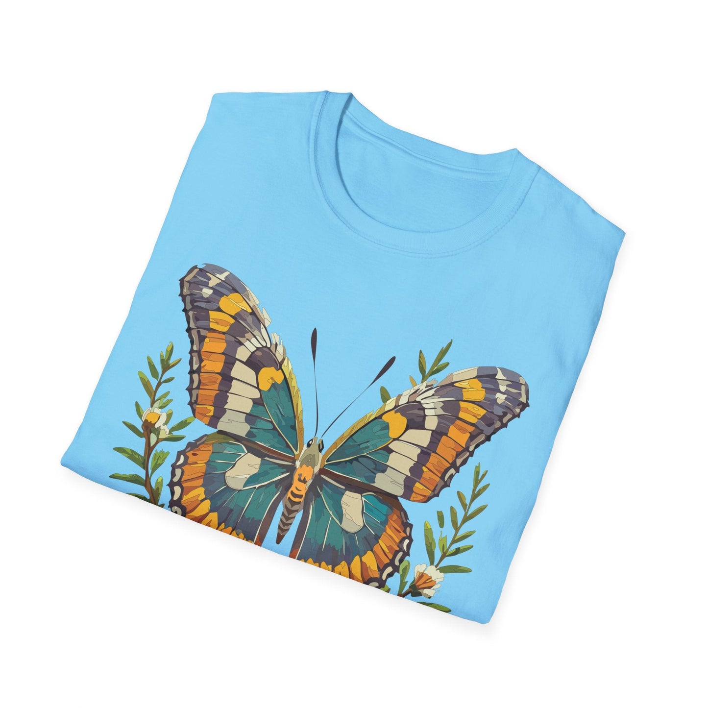 Monarch Butterfly Shirt Unisex T Shirt Softstyle 100 Percent Ring Spun Cotton Comfort