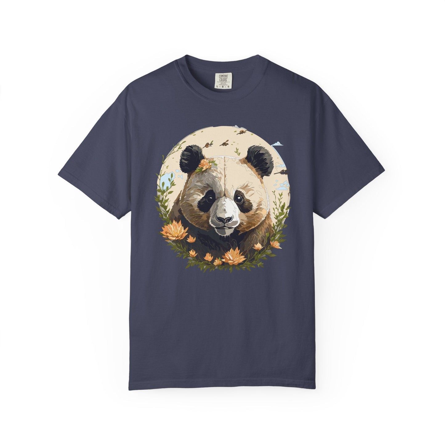 Panda Portrait Graphic T-Shirt Unisex Cotton Floral Animal Art Tee p9