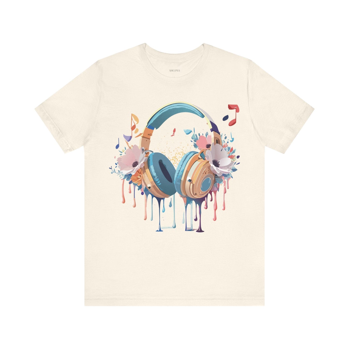 Adelpha Graphic Unisex Music T Shirt With Vintage Inspired Artwork Short Sleeve Tee