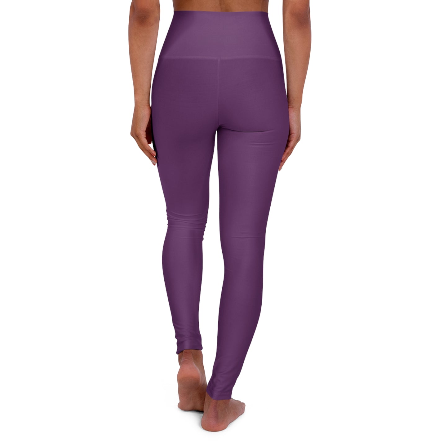 Velvet Purple Color High-Waist Yoga Leggings Women's Seamless Poly-Span Stretchy Pants XS-2XL