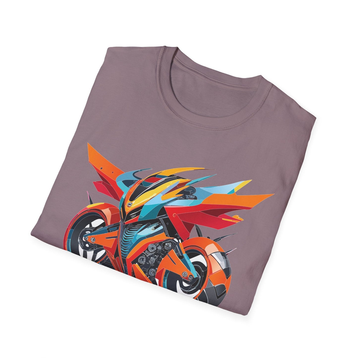 Bike Graphic Unisex Cotton Motorcycle Art Design Tee 1