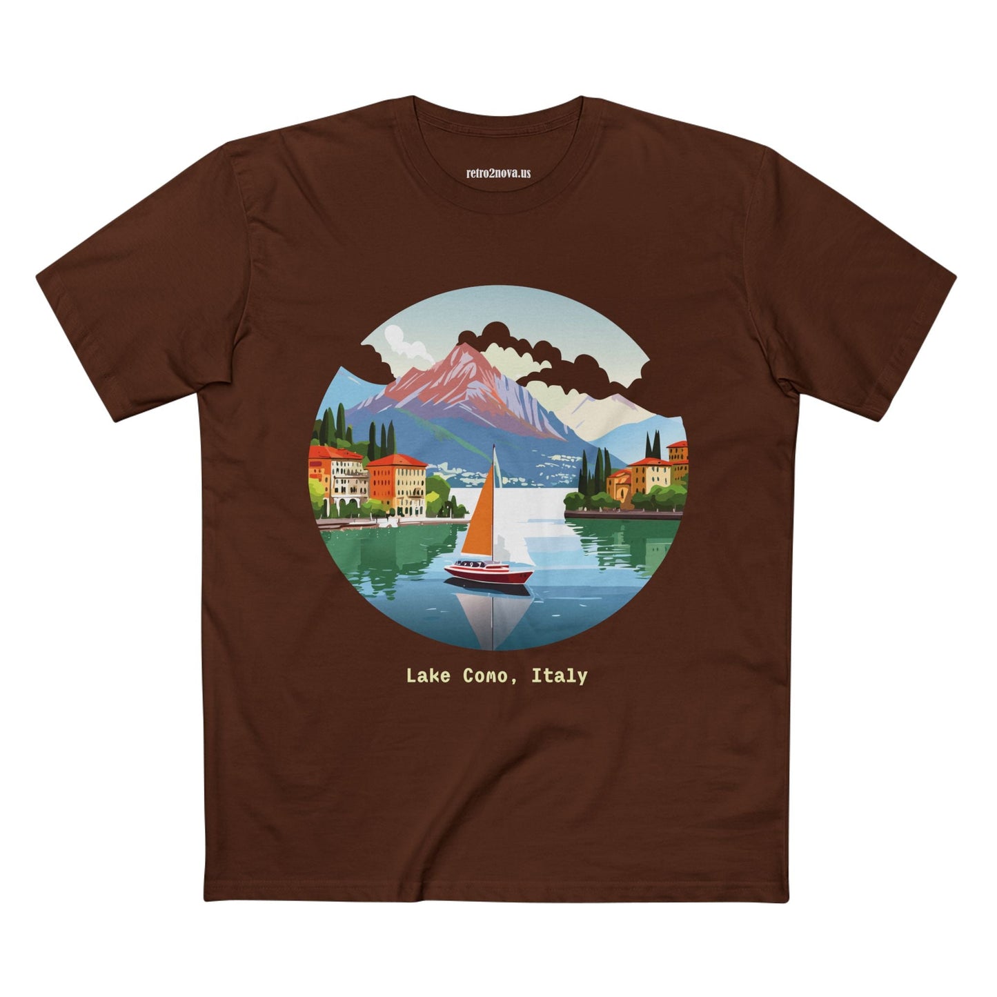 Italy Travel Shirt Unisex Premium Cotton Tee With Original Art Design From Retro2Nova TT23