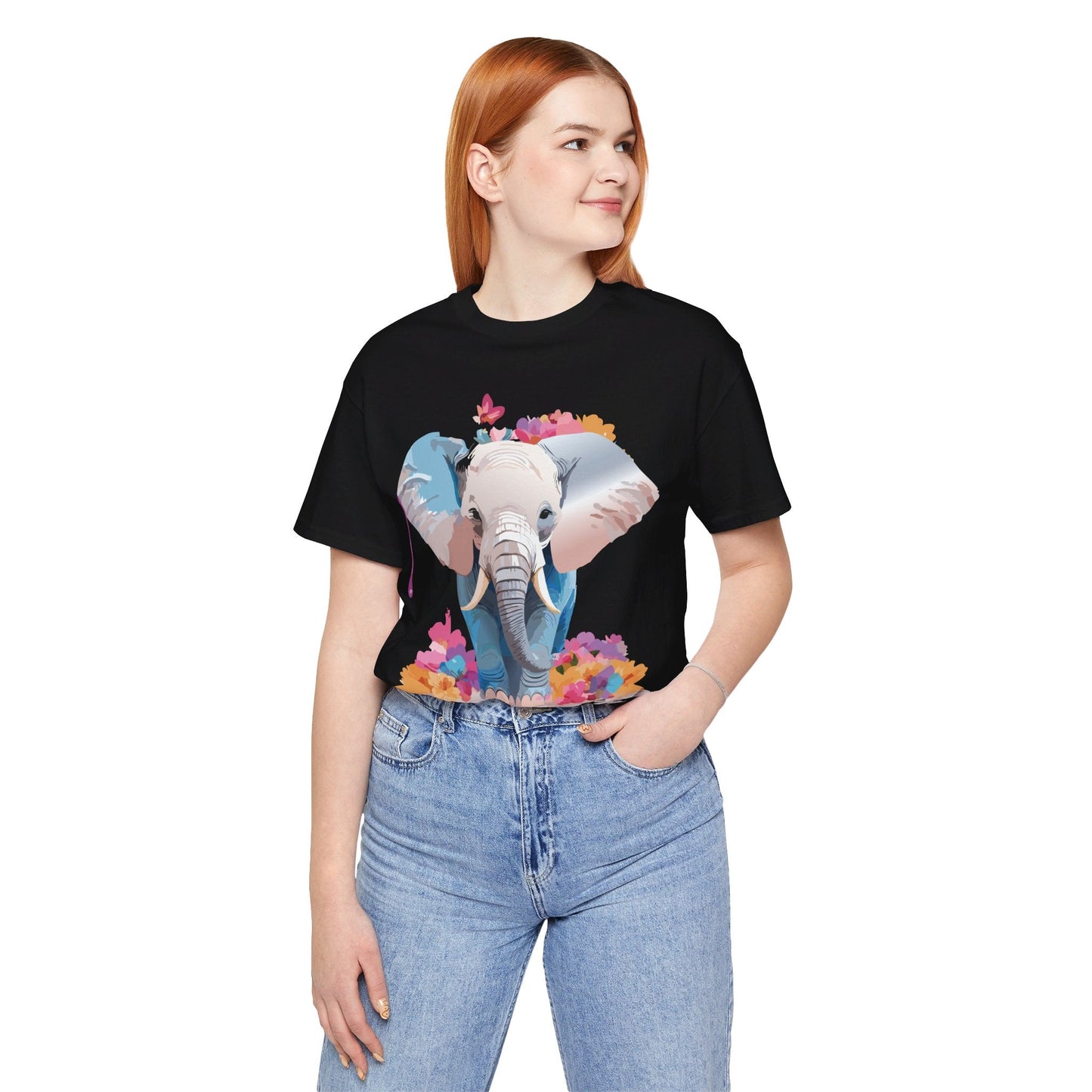 Elephant Graphic Tee Unisex Short Sleeve by Adelpha Premium Vintage Inspired Artwork