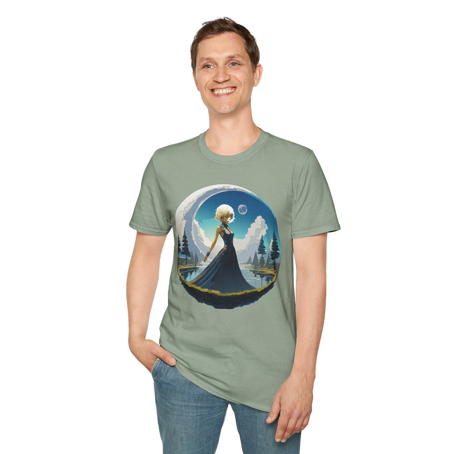 Womens Graphic T Shirt Art Design Tee Gildan Softstyle 64000 Unisex Short Sleeve