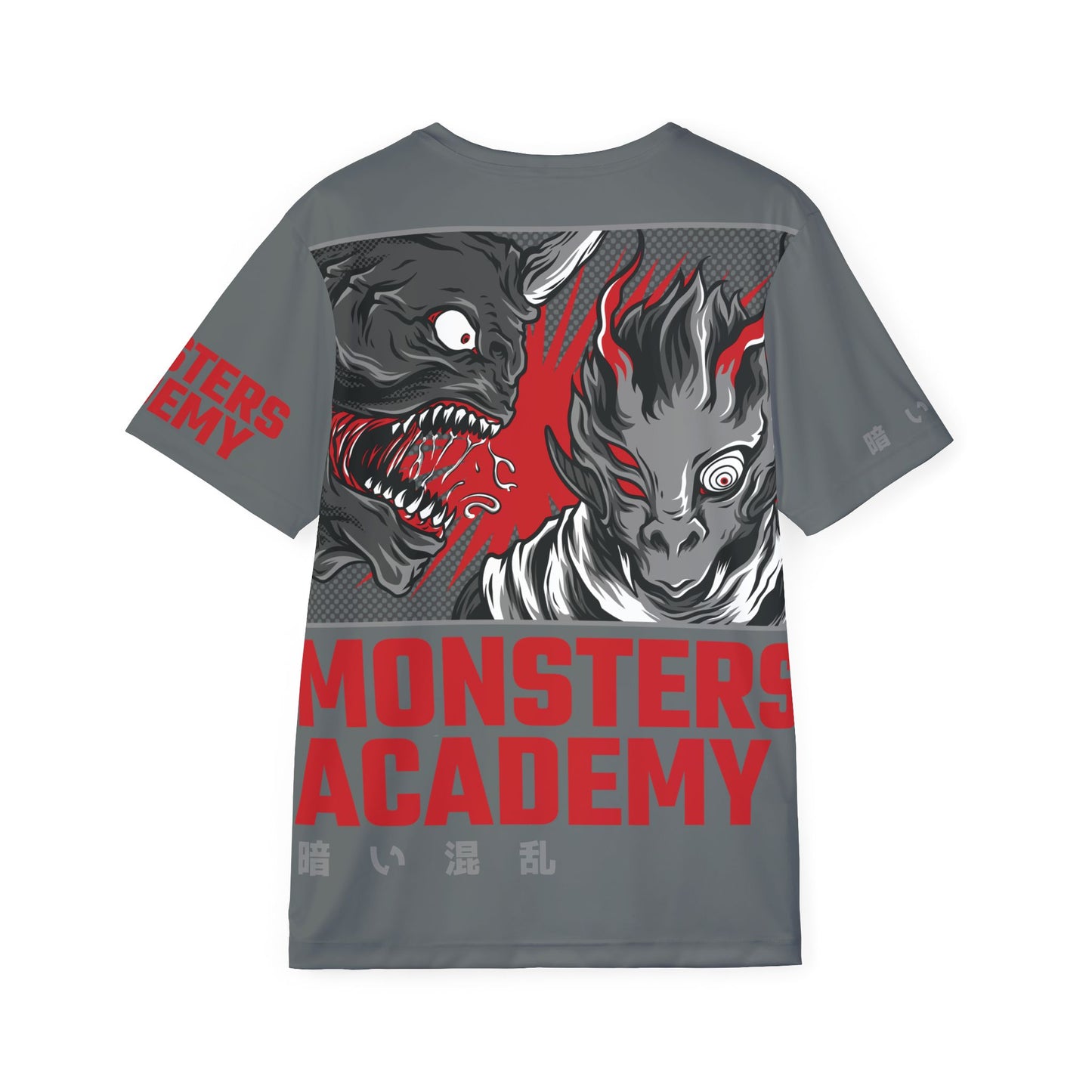 48-Be Fun Graphic T-Shirt, Art Design Poly Shirt, All Over Print Graphic Tee, Monsters T-Shirt, Cartoon Tees