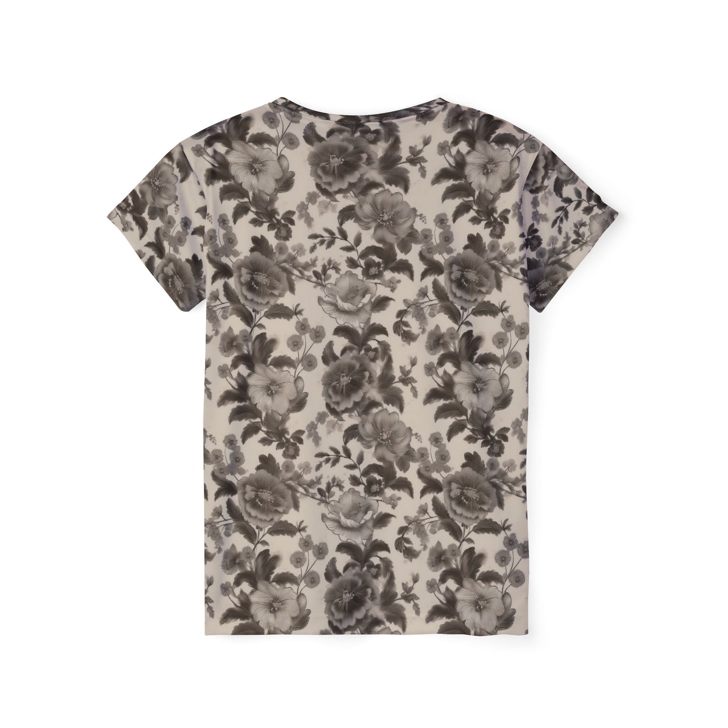Women Poly T-Shirt with Floral Print