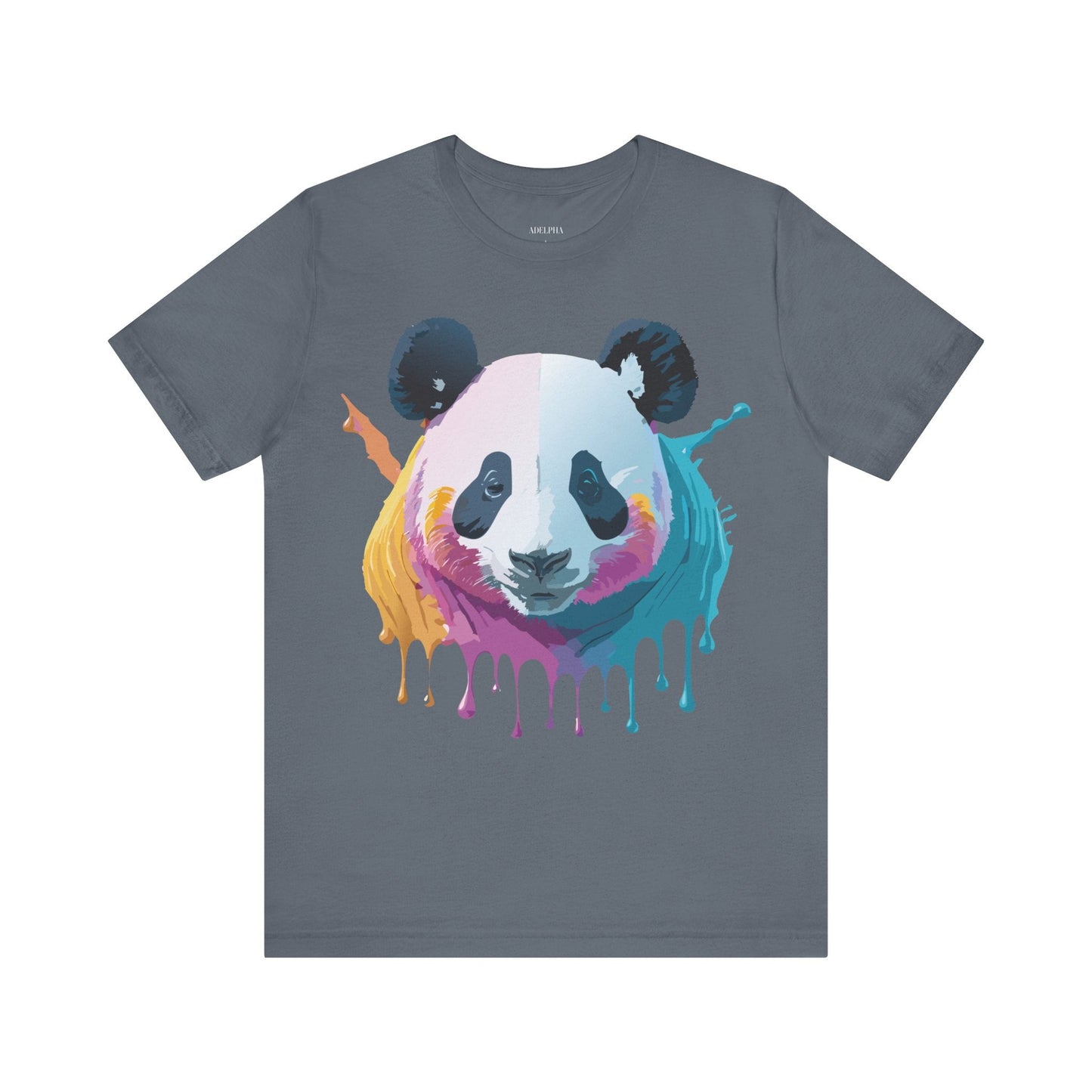 Adelpha Panda Graphic Tee Unisex Vintage Inspired Art Design Short Sleeve Shirt Edition