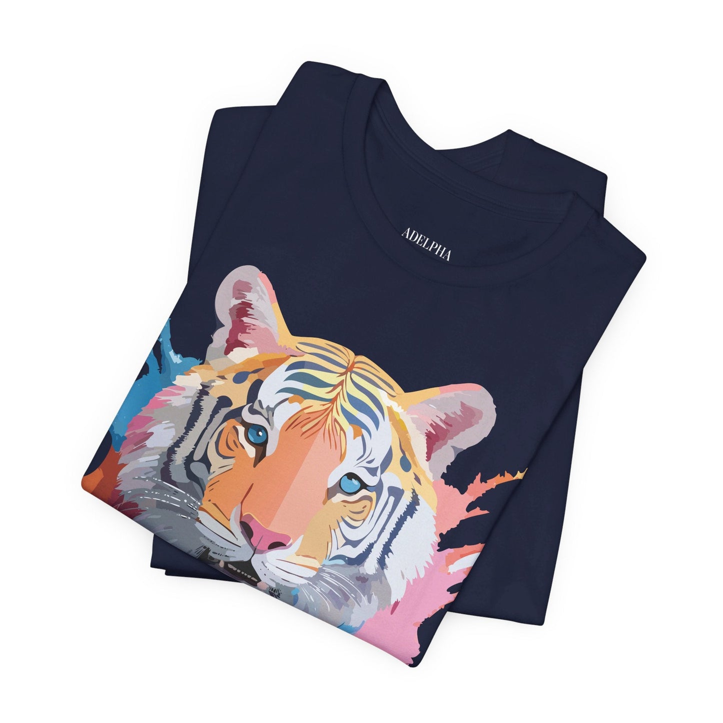 Tiger Graphic Tee By Adelpha Unisex Short Sleeve Vintage Inspired Art Shirt Premium Quality