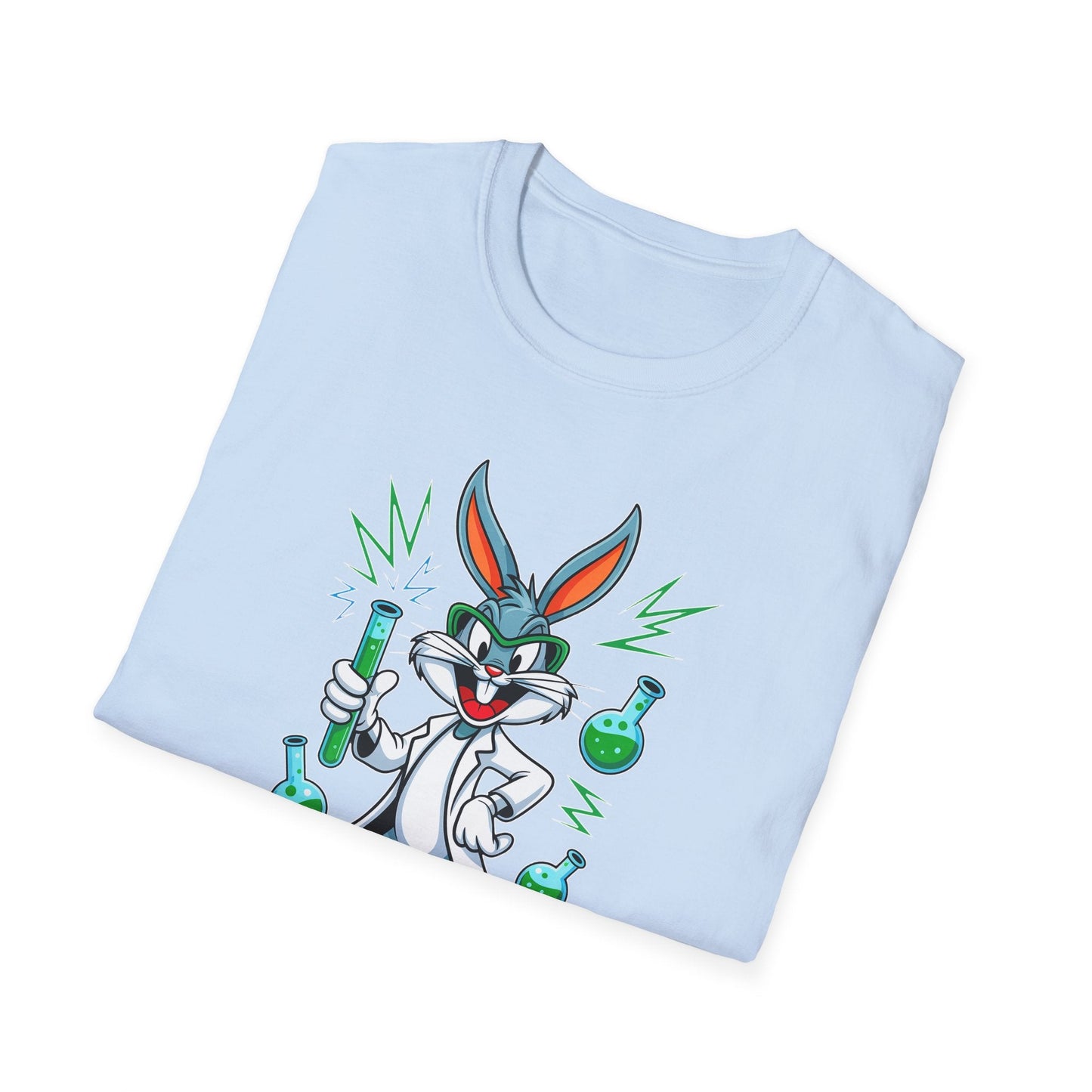 Bugs Bunny T Shirt Unisex Softstyle Cartoon Tee 100 Percent Ring Spun Cotton Graphic Artwork
