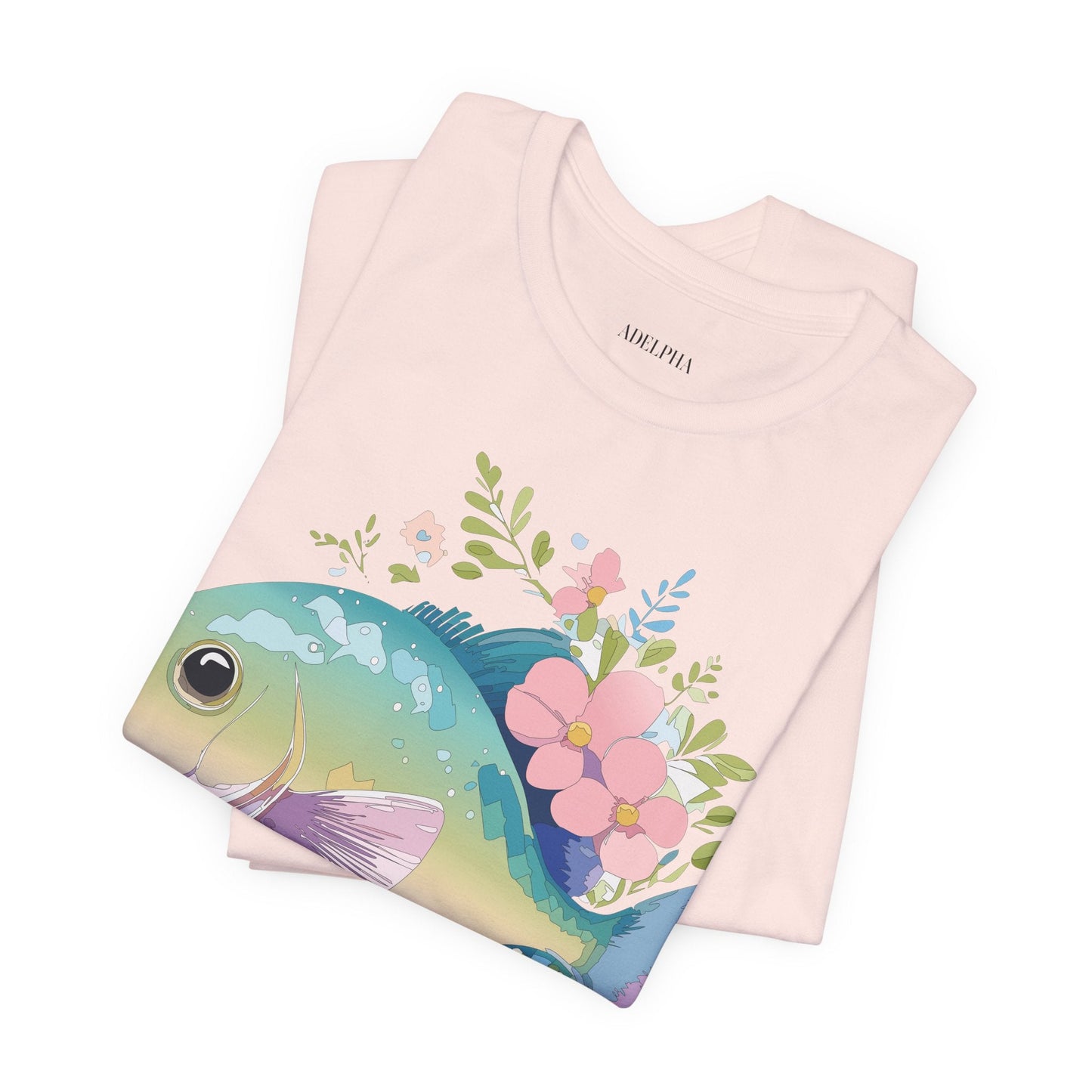 Fish Graphic Unisex 100 Cotton Vintage Artwork Tee 1