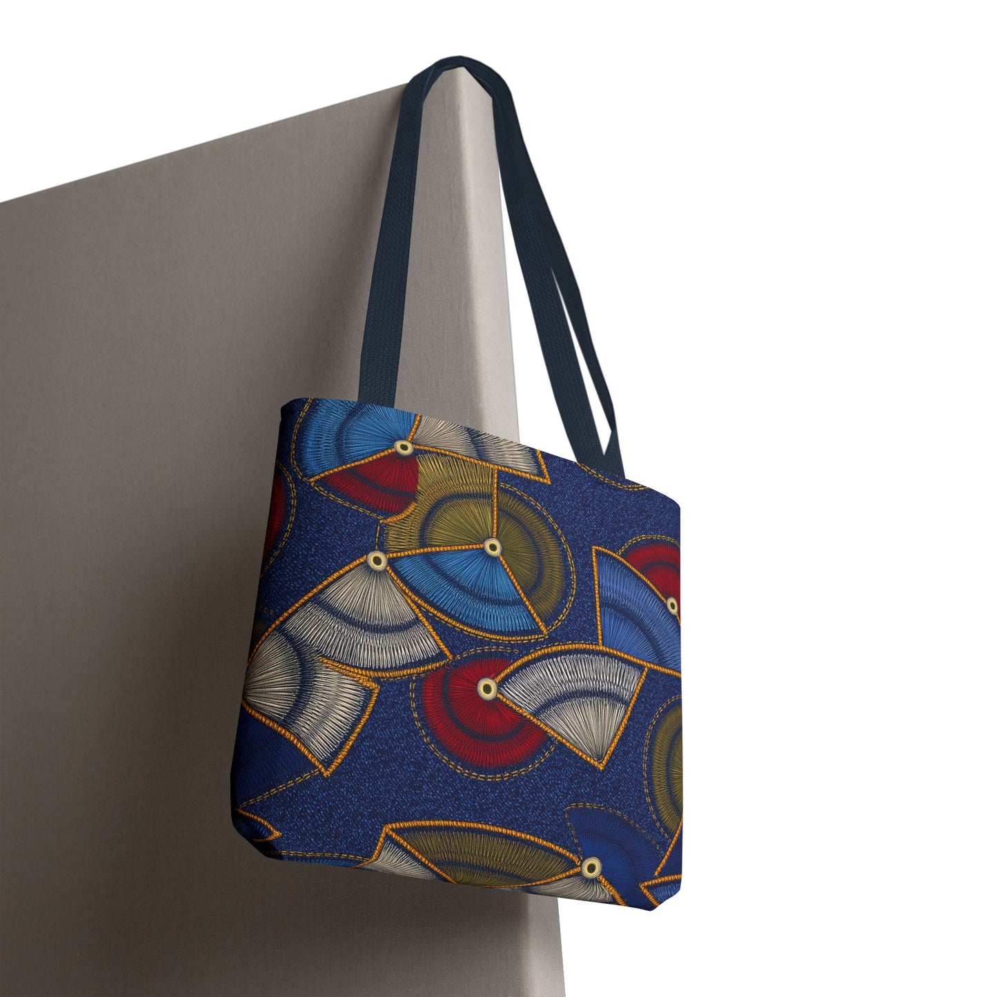 Denim Fabric Imitation Print Unisex Canvas Bag Poly Spun 3 Sizes Tote Bag 142