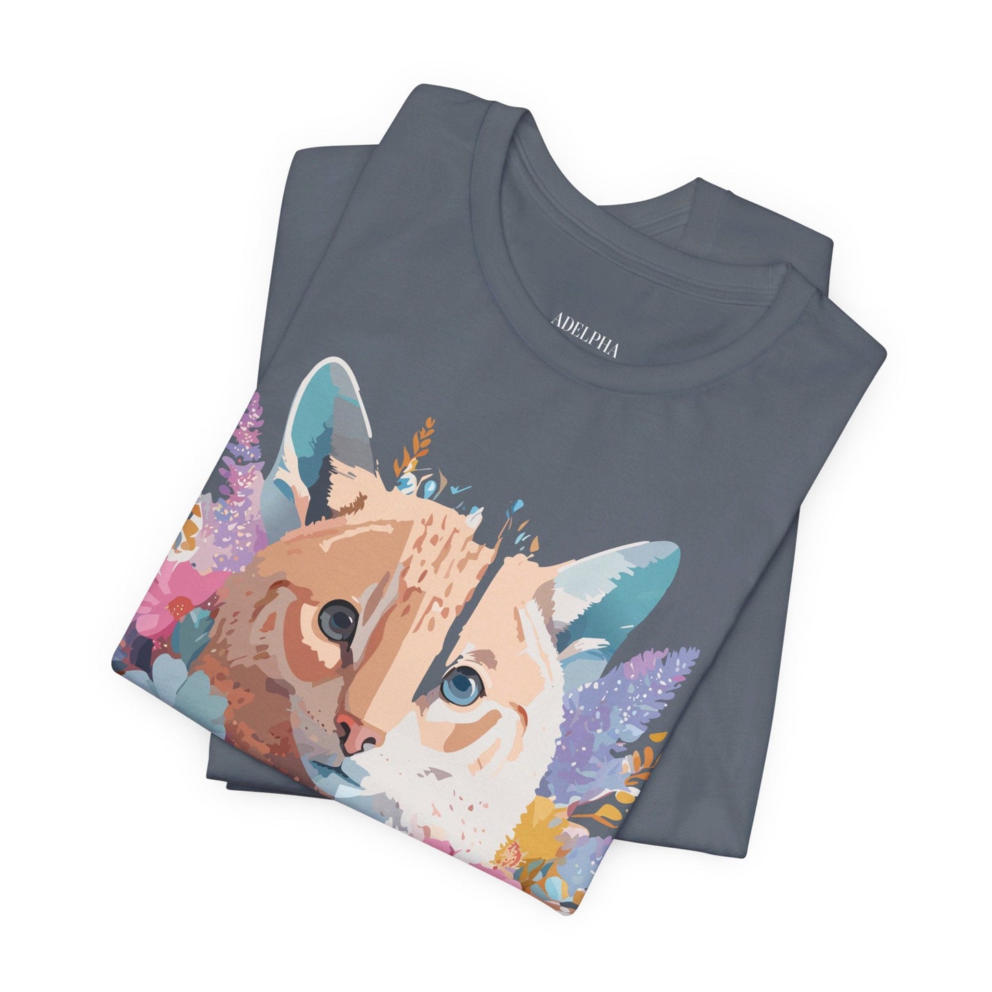 Cat Graphic Tee Unisex Vintage Art Design Adelpha Premium Comfort
