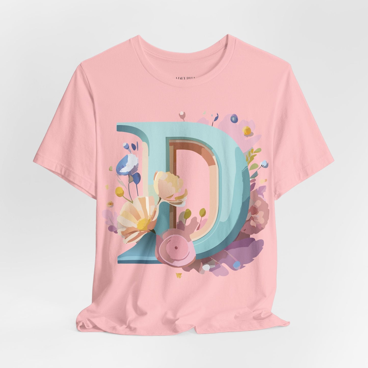 Letter D Shirt Graphic Tee Unisex Vintage Inspired Art Design Adelpha Premium Collection