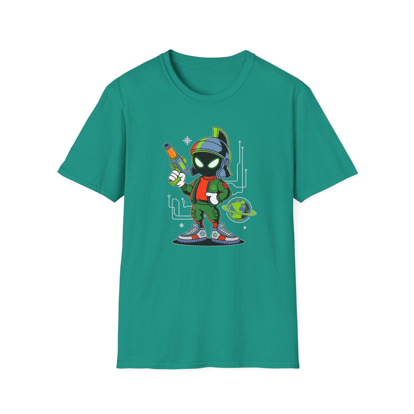 Gildan Softstyle 64000 Unisex Cartoon T Shirt With Animation And Funny Animals Design