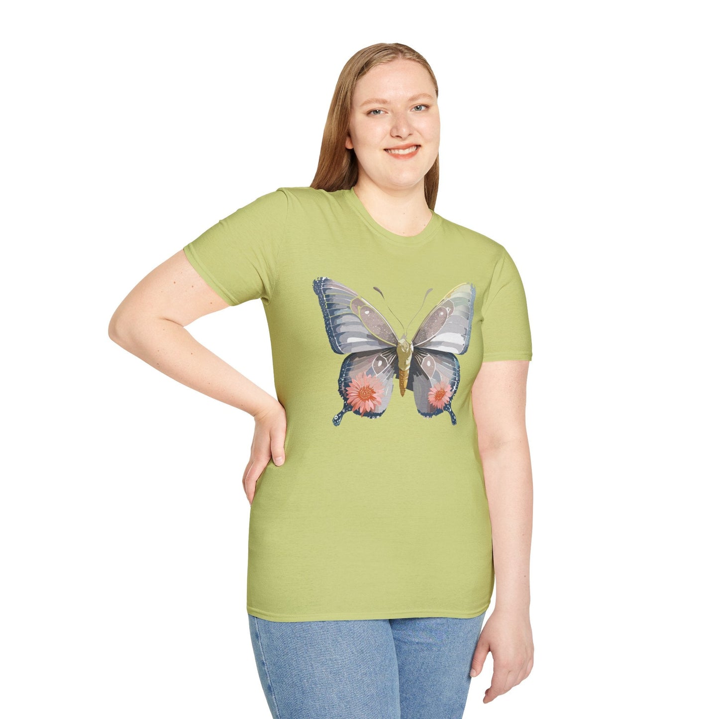 Butterfly Shirt Unisex T Shirt 100 Percent Ring Spun Cotton Softstyle Tee Monarch