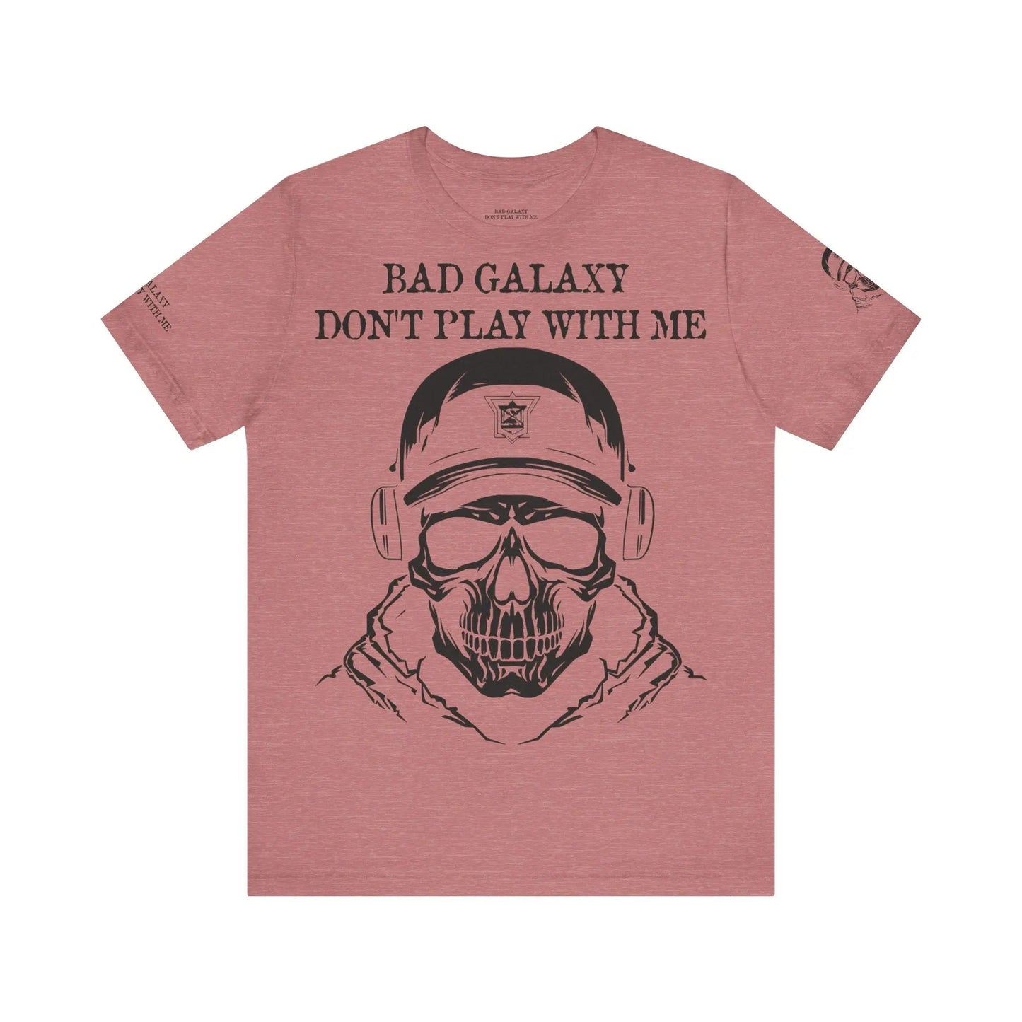 Bad Galaxy Skull T Shirt Made To Order 100 Percent Cotton USA Printed Tee With Eco Friendly Inks