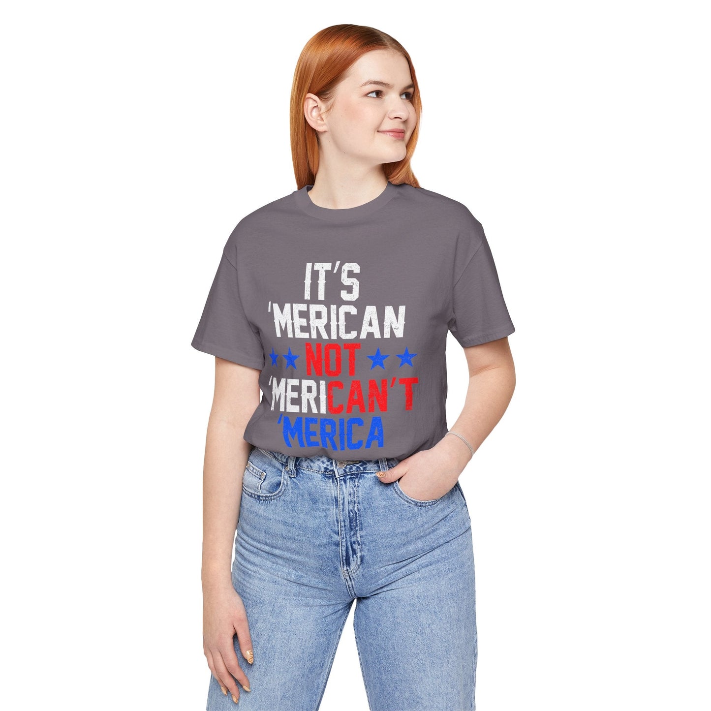 Patriotic USA Stars Graphic Unisex Cotton T-Shirt a5