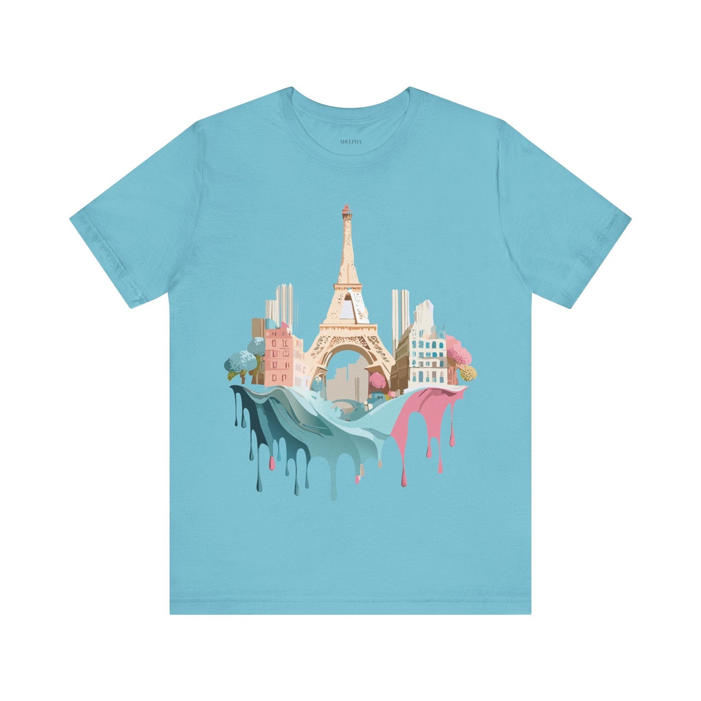 Paris Tourist Shirt Unisex Graphic Tee With Vintage Inspired Artwork Adelpha Art Design
