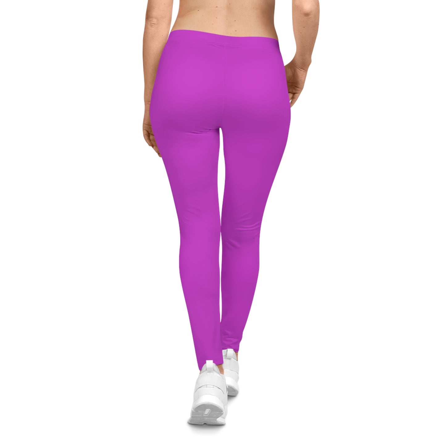 Vivid Orchid Color Women's Poly-Span Casual Leggings XS-2XL