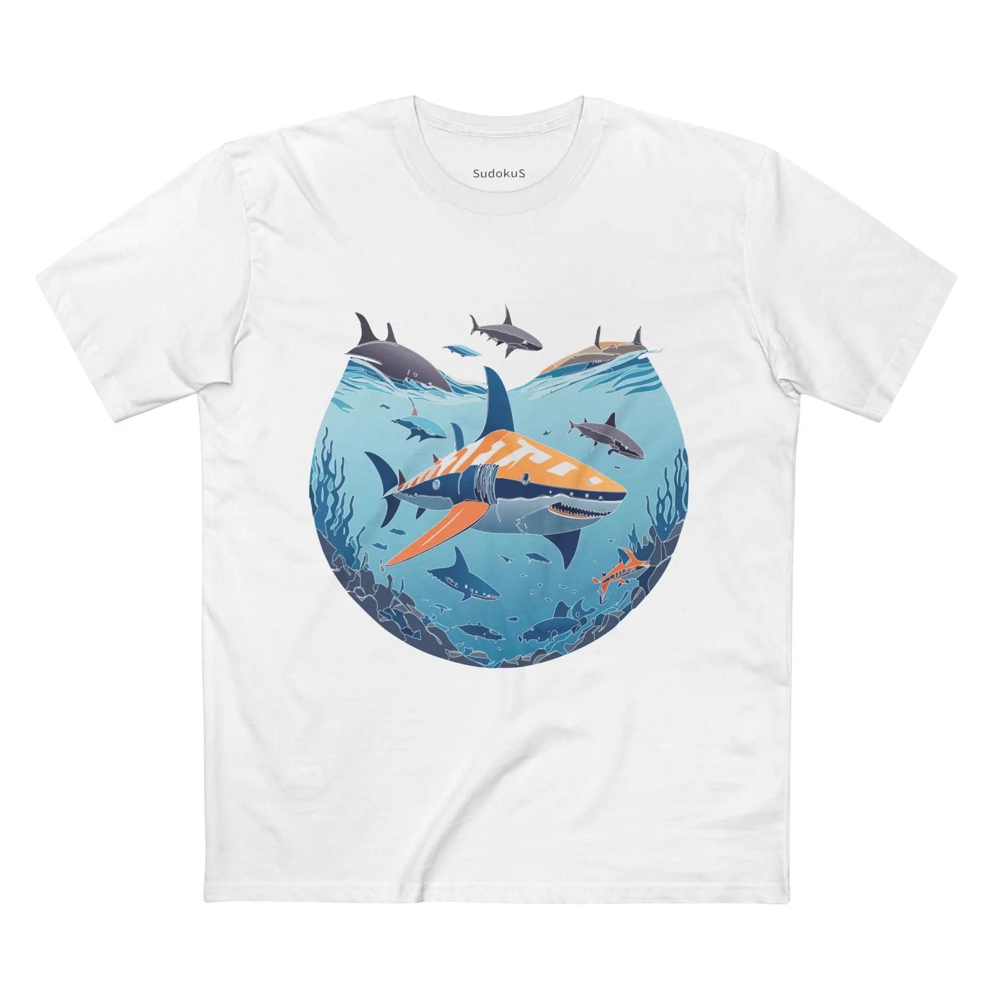 Ocean Coast Graphic Unisex 100 Cotton Staple Tee 11