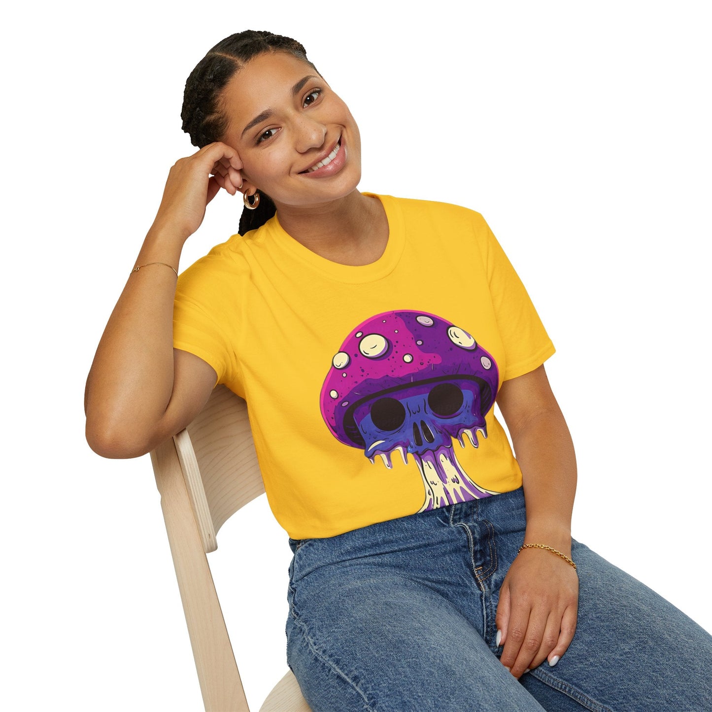 Mashroom Tee Shirt Unisex Funny Mashroom Graphic Softstyle Tee Gildan 64000 Quality Cotton