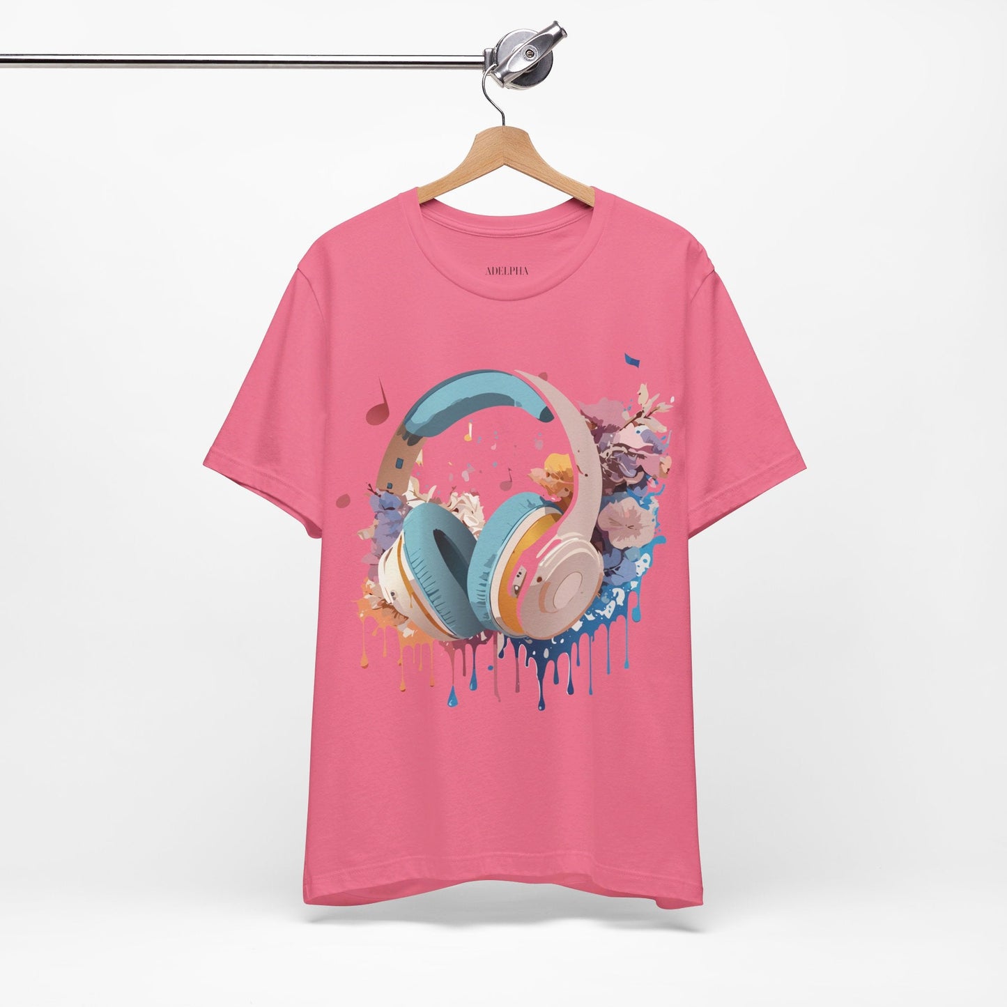 Unisex Graphic Tee Adelpha Art Design Vintage Music Inspired Short Sleeve Jersey Premium
