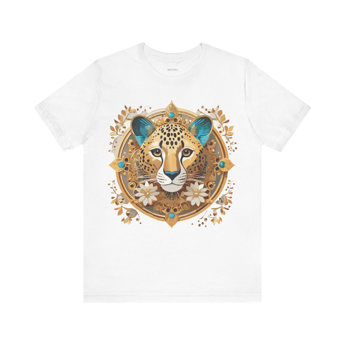 Medallion Graphic Unisex Cotton Bella+Canvas Tee with Art Design d53