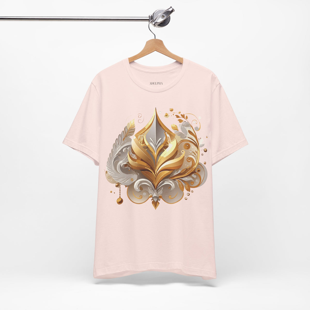 Jewelry Graphic Unisex Cotton Bella+Canvas Tee with Gemstones Art Design m31