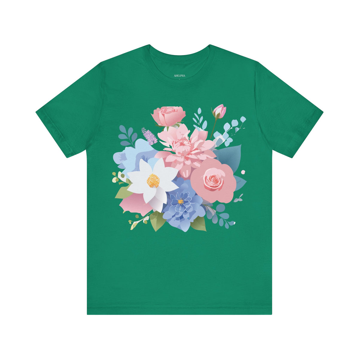 Floral Graphic Tee Shirt - Bella+Canvas Unisex 100 Cotton 25