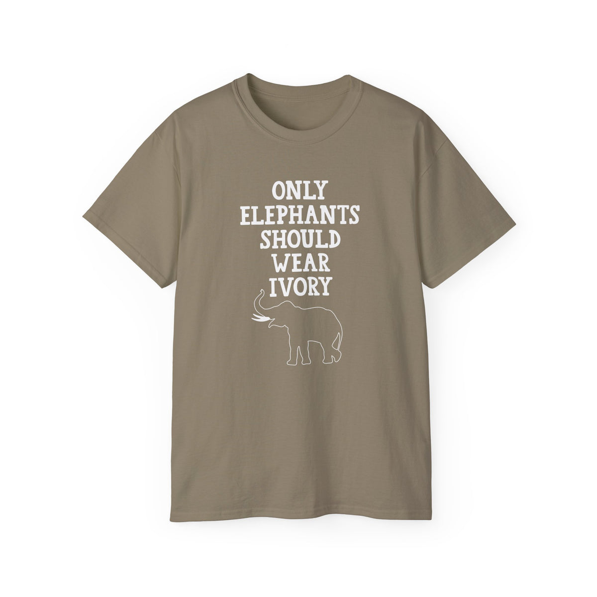 Only Elephants Should Wear Ivory T-Shirt | Elephant Conservation Tee