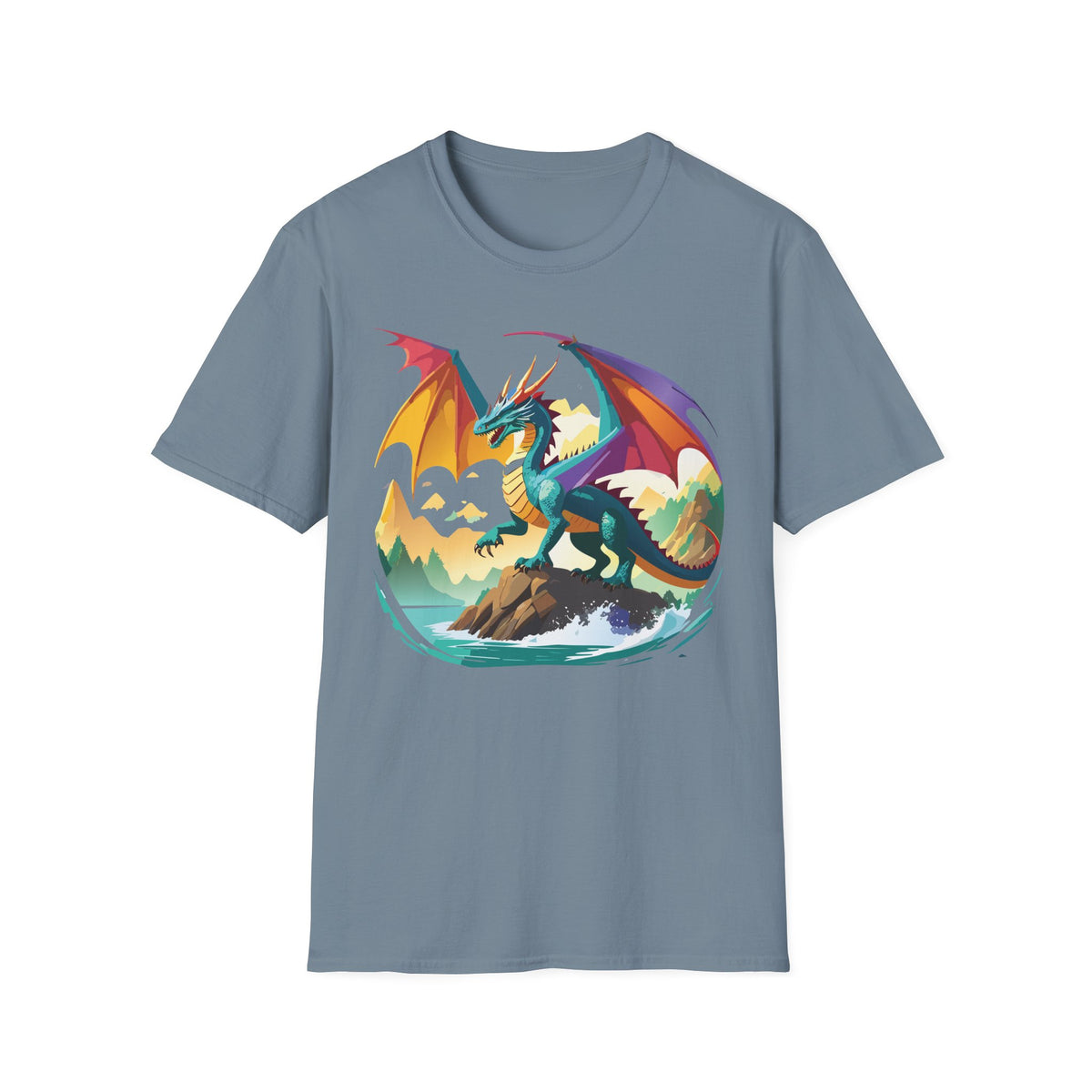 Dragon Graphic Tee Gildan Unisex 100 Cotton Tee Shirt with Animals Design h16