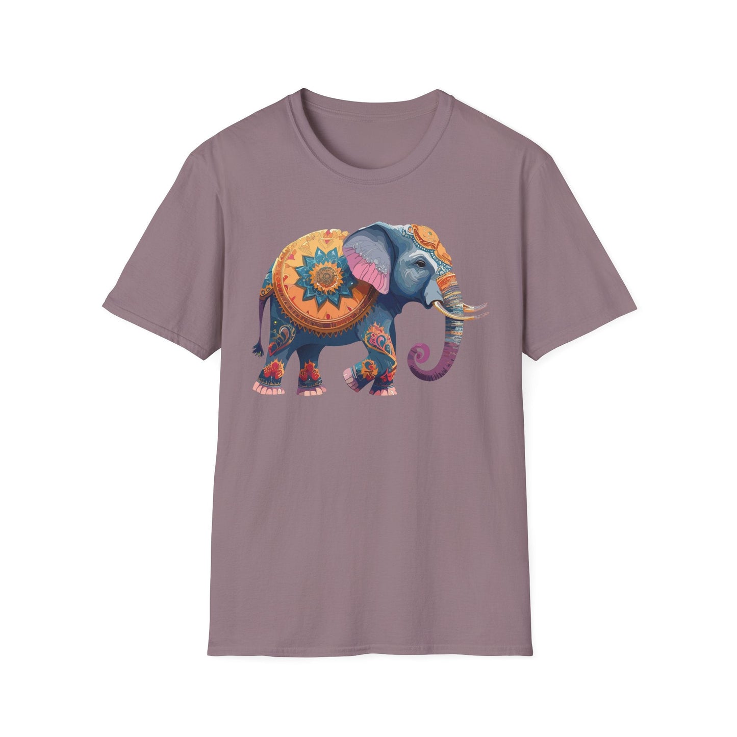 Elephant T Shirt Unisex Gildan Softstyle Tee 100 Percent Ring Spun Cotton Animal Shirt