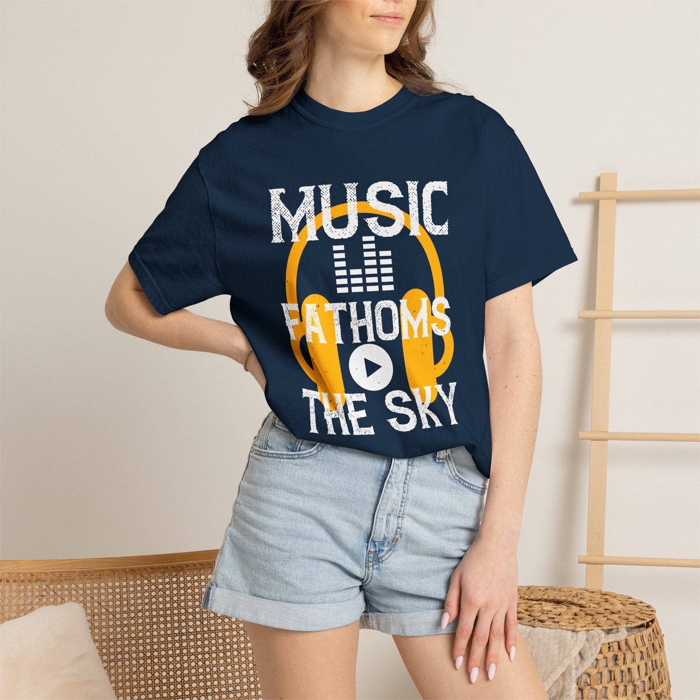 Music Graphic Design Unisex Cotton T-shirt m24