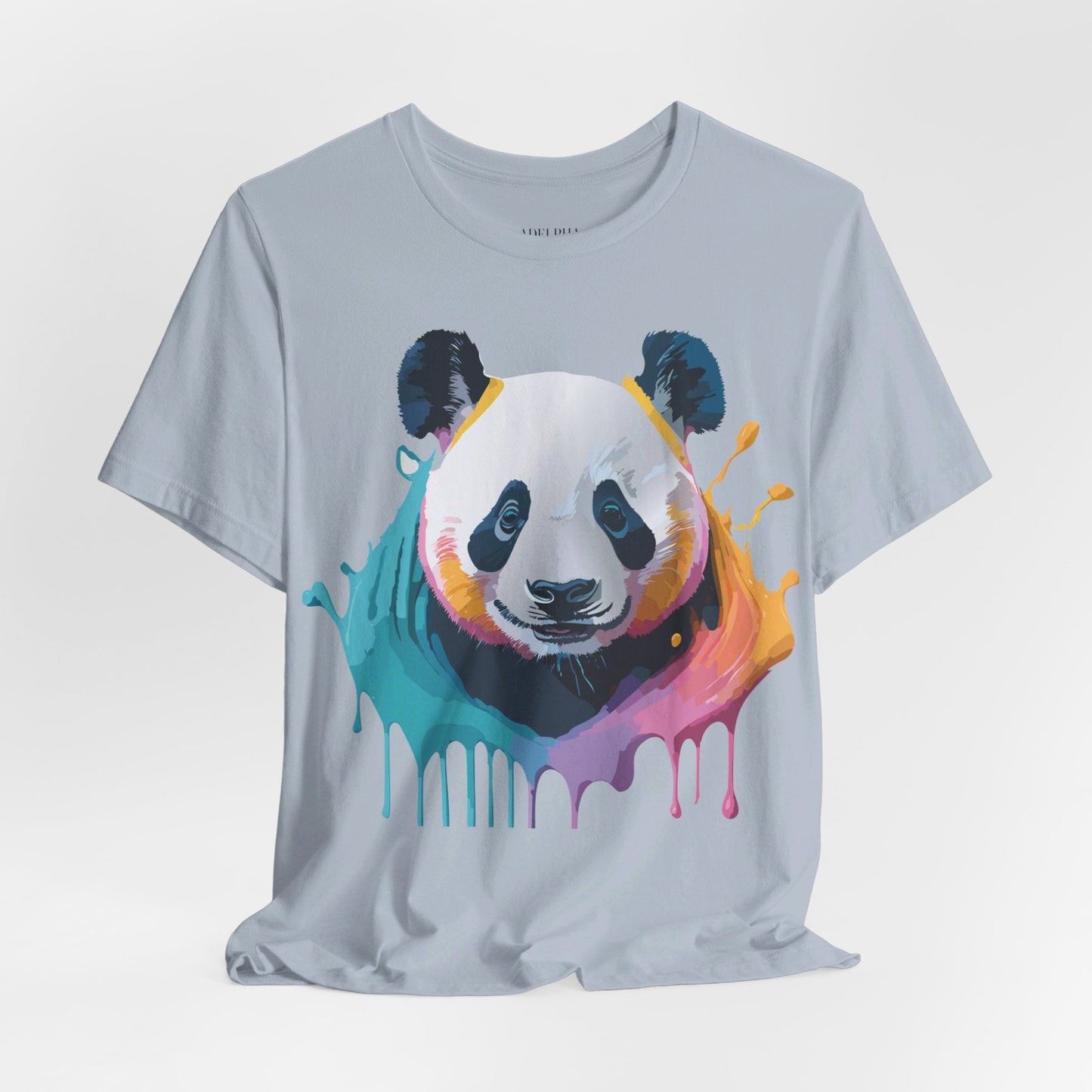 Panda Shirt Unisex Graphic Tee Vintage Inspired Art by Adelpha Premium Jersey Short Sleeve