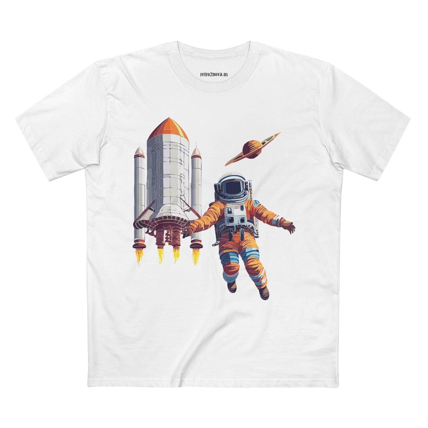 Cosmos Shirt Astronaut Tee CS 7 Unisex Premium Cotton Staple Tee Retro2Nova Art Original Art Design